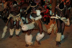 Danza tradizionale Zulu denominata "Ngoma", Villaggio Shakaland, Provincia del KawZulu-Natal, Sud Africa 2012