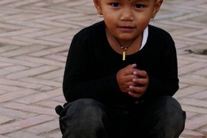 Ritratto di una bambina nepalese di etnia Thakali, Pokhara, Nepal 2018.