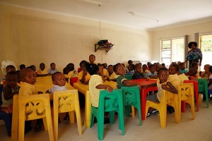 Scuola dell'infanzia nel Villaggio Xhosa di Elundini, Sud africa 2012
