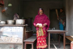 Un panificio nel bel mezzo del villaggio Newari di Khokanà, Nepal 2018.