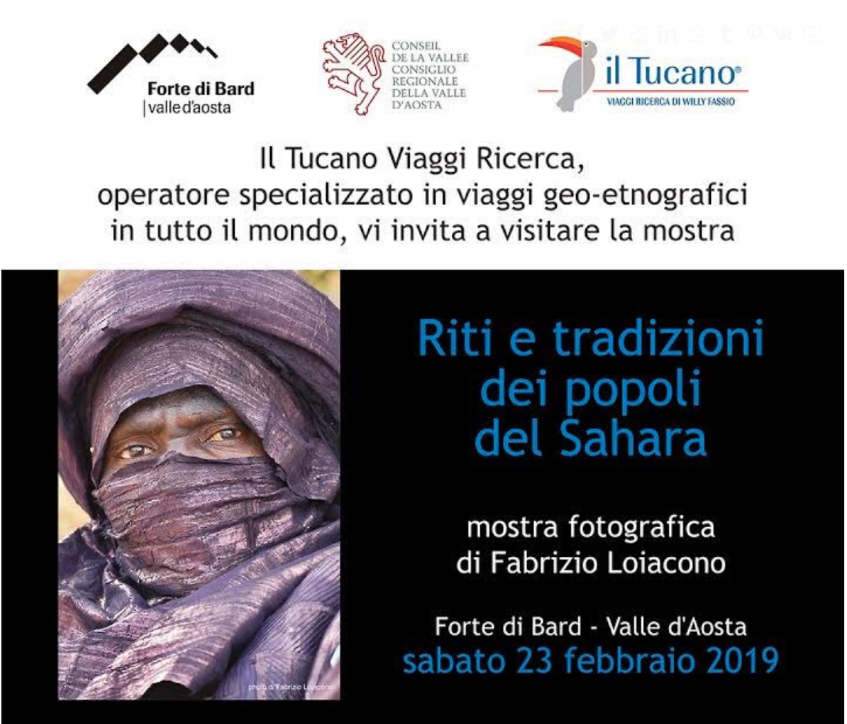 Riti e tradizioni dei Popoli del Sahara, Forte di Bard 2019